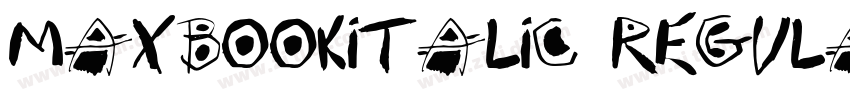MaxBookItalic Regula字体转换